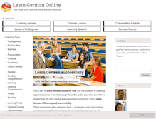 Tablet Screenshot of learning-german-online.org